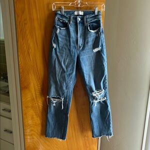 Abercrombie & Fitch Ankle Straight Ultra High Rise 2r